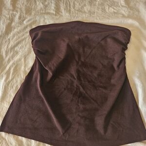 Wild Fable Strapless Top in Dark Brown
